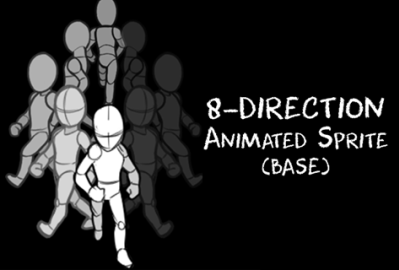 8 Direction Animated Sprite Base main cover image