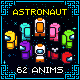 [PIXEL ART] ASTRONAUT ANIMATED CHARACTER