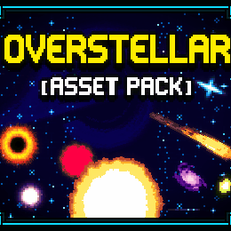 [ASSET PACK] OVERSTELLAR ✨ (Animated Pixel Art Stars, Planets, Effects & Space Backgrounds Animation