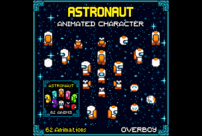 [PIXEL ART] ASTRONAUT ANIMATED CHARACTER main cover image