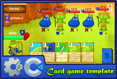 Card game template main cover image