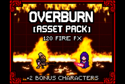 [ASSET PACK] OVERBURN [PIXEL ART FX & CHARACTERS] main cover image