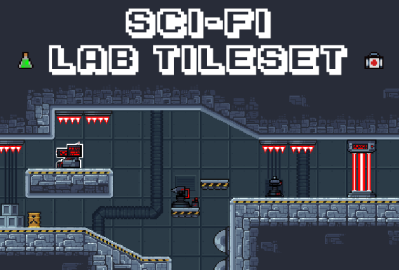Sci-fi Lab Tileset - Pixel Art main cover image